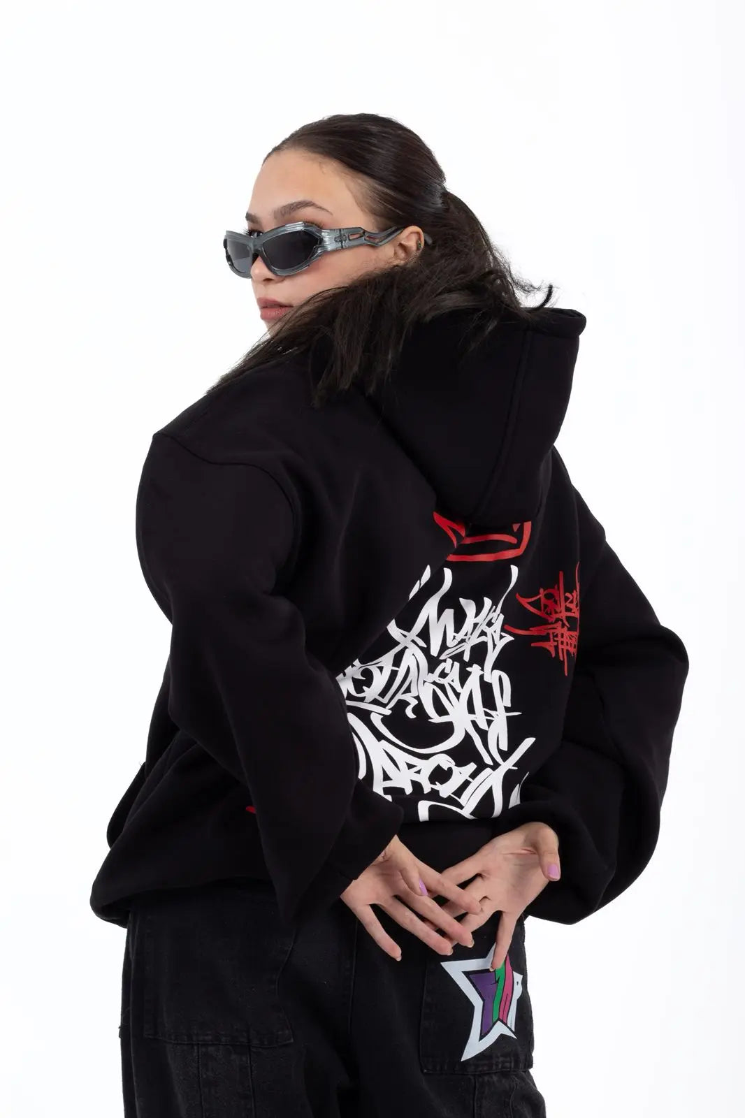 unisex black hoodie