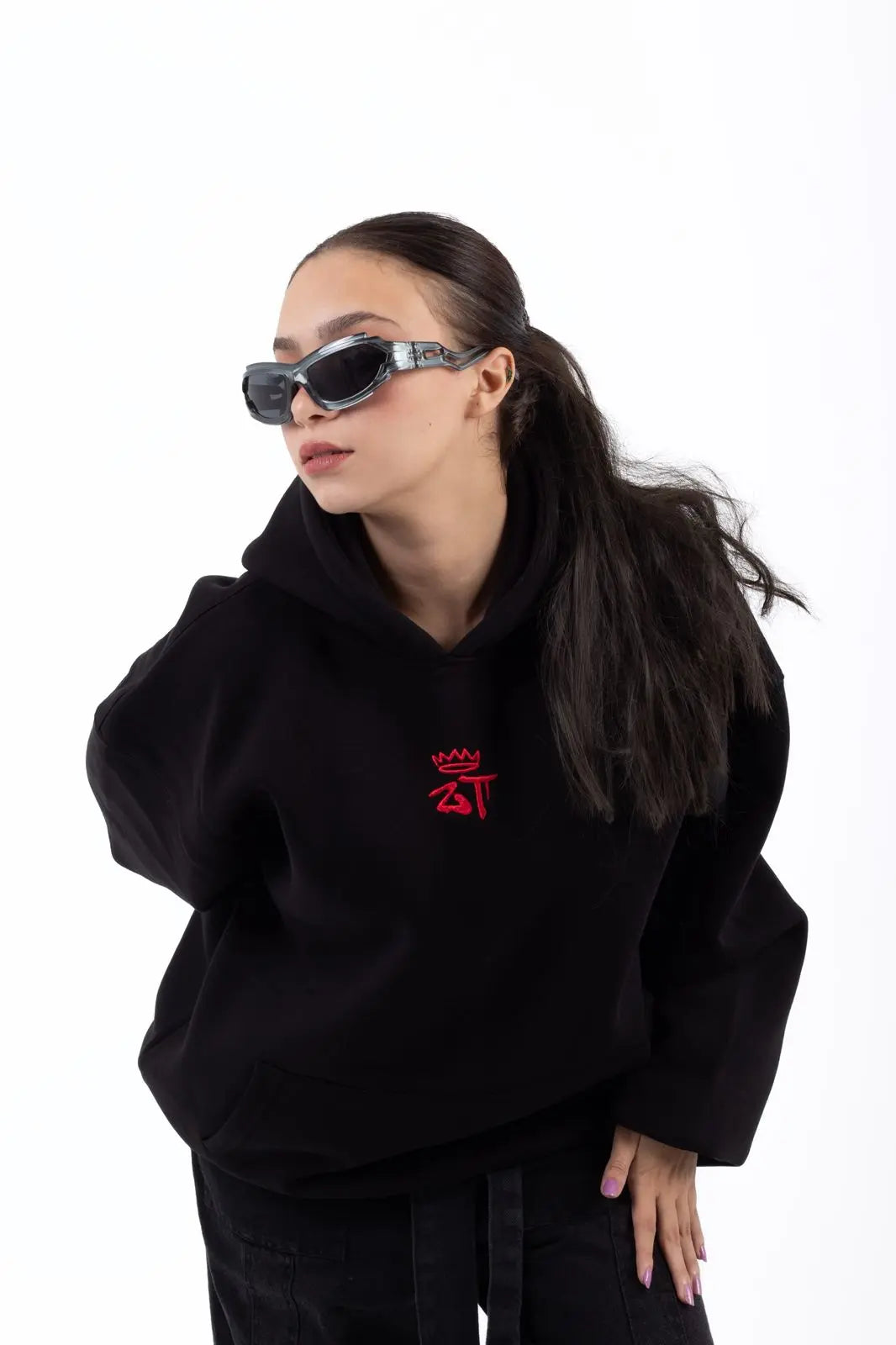 unisex black hoodie