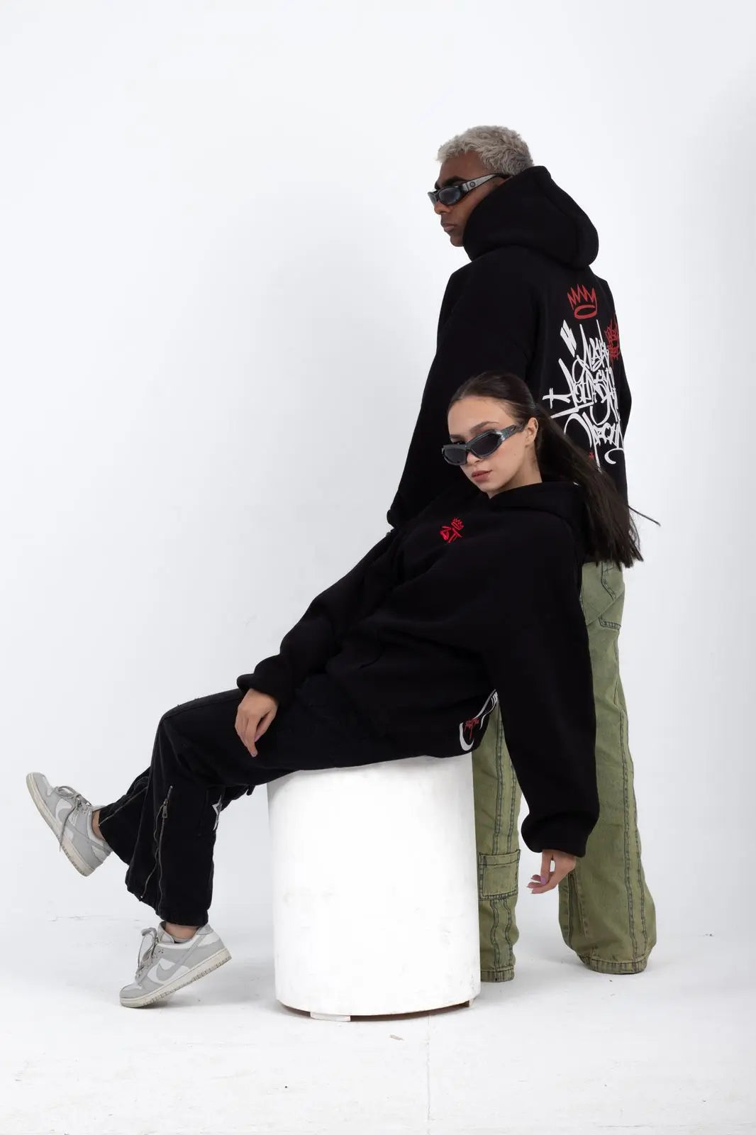 unisex black hoodie