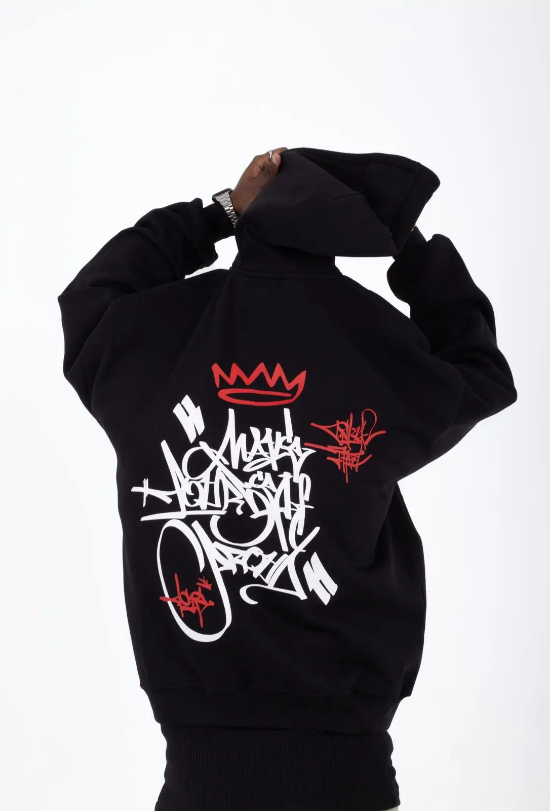 unisex black hoodie